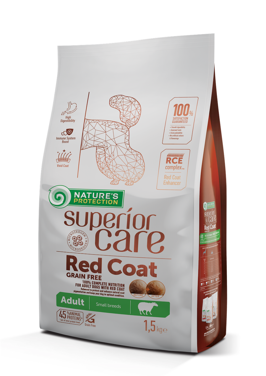 Superior Care Red Coat Grain Free Adult Small Breeds with Lamb